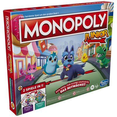 HASBRO F8562100 Monopoly Junior 2 Spiele in 1