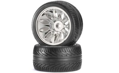 CARSON 500900057 1:10 Reifen-/Felgen Set Fighter vorn 2 St.