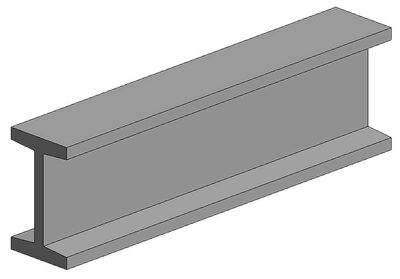 EVERGREEN 500278 I-Profil, 350x7,9X3,4 mm - 5/16, 2 Stück
