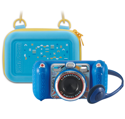 VTECH80-520092 Digitalkamera KidiZoom Duo Pro blau mit Tragetasche