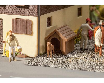 FALLER 180939 H0 Hundehütte mit Hund, Ep. I