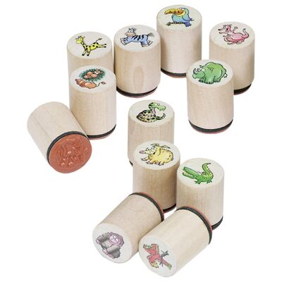 GOKI 15363 Stempel Wilde Tiere, sortiert