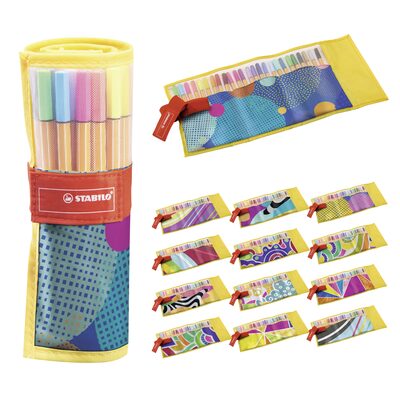 STABILO 8825-07 Fineliner - STABILO point 88 - 25er Rollerset als Individual. Just like you Edition - mit 25 verschiedenen Farben