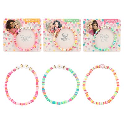 DEPESCHE 12932 TOPModel Armband bunt Botschaft BEST FRIENDS, sortiert