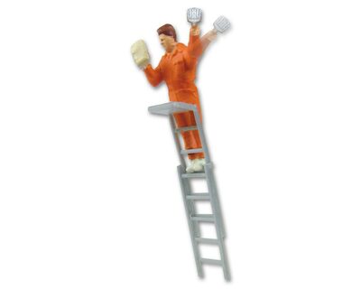 VIESSMANN 1517 H0 Plakatkleber auf Leiter, bewegt - ersetzt 5117