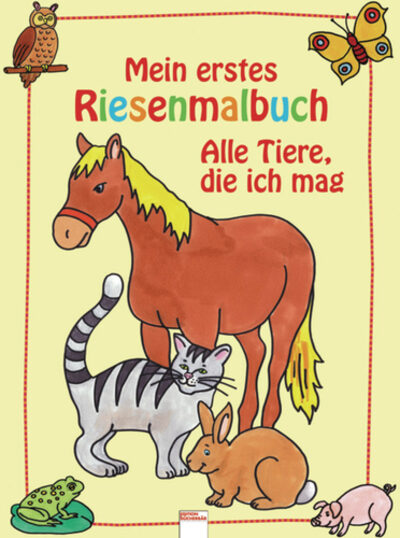 ARENA 7819 Mein erstes Riesenmalbuch -Alle Tiere, die ich mag