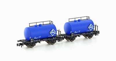 HOBBYTRAIN H24833 N 2er Set Leichtbau-Kesselwagen 'ARAL', Ep. IV