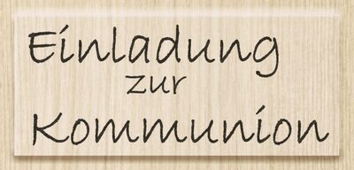 BRUNNEN 211800140 Stempel Einladung zur Kommunion