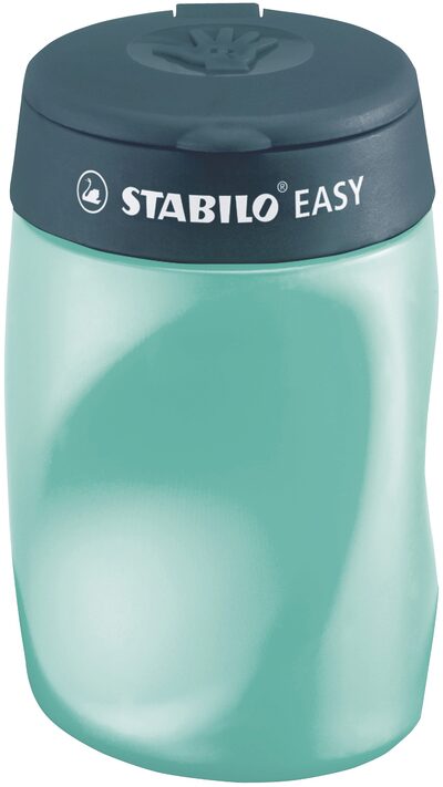 STABILO 4502 Ergonomischer Dosen-Spitzer für Rechtshänder - STABILO EASYsharpener - 3 in 1 - petrol