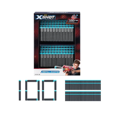 ZURU 11021336 X-Shot - Excel Nachfüllpackung 100 Darts
