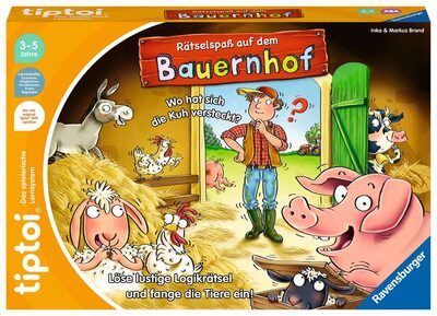 RAVENSBURGER 00125 tiptoi® Lernspiel - Rätselspaß auf dem Bauernhof