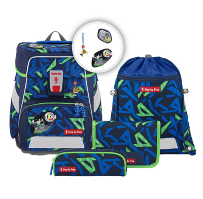 Step by Step 213412 Schulranzen-Set SPACE Soccer Ben, 5-teilig
