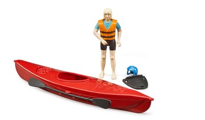 BRUDER 63155 bworld Kajak mit Figur