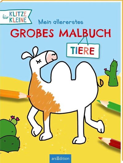ARSEDITION 135137 Mein allererstes großes Malbuch – Tiere