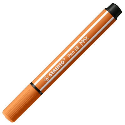 STABILO 768/30 Premium-Filzstift mit dicker Keilspitze - STABILO Pen 68 MAX - Einzelstift - gelbrot
