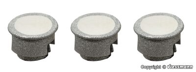 VIESSMANN 6340 H0 Einbaustrahler modern LED warmweiß, 3 Stück