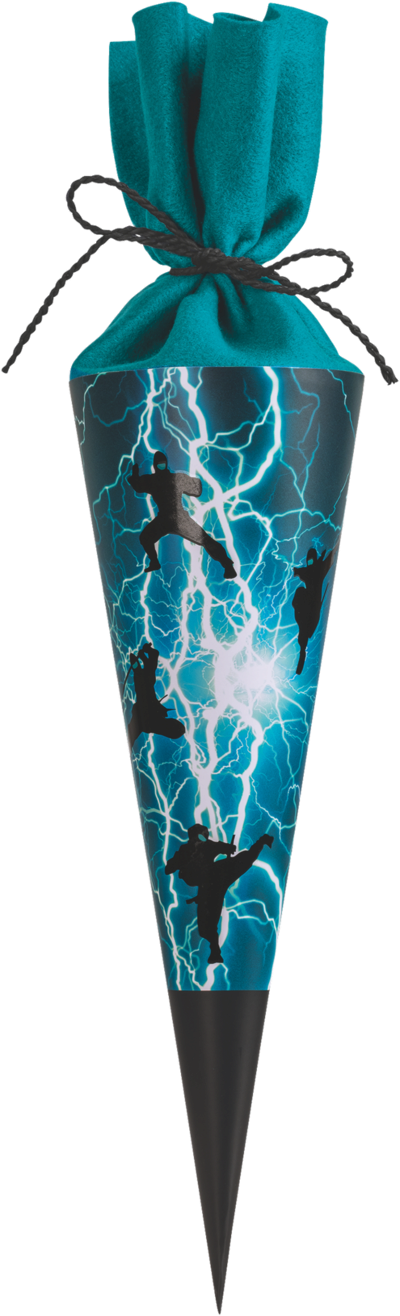 BRUNNEN 1048035321 Schultüte Ninja Power | petrol/schwarz