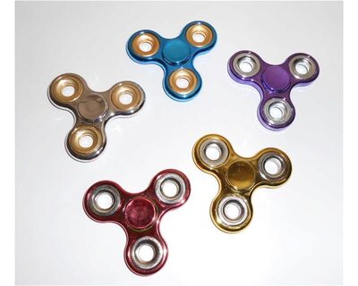 Fidget Spinner Fingerkreisel Hand Spinner metallic look