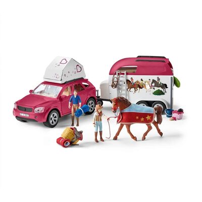 SCHLEICH 42535 HORSE CLUB Abenteuer mit Auto und Pferdeanhänger