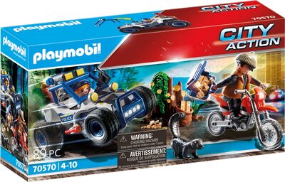 PLAYMOBIL 70570 Polizei-Geländewagen: Verfolgung des Schatzräubers