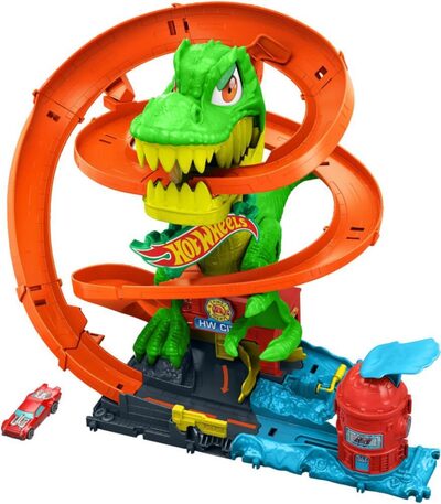 HOT WHEELS JBM73 Hot Wheels City T-Rex-Schlacht