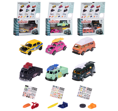 MAJORETTE 212055006 VW The Originals 2er Set Adventure, sortiert