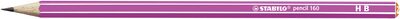 STABILO 160/01-HB Bleistift - STABILO pencil 160 in pink - Einzelstift - Härtegrad HB