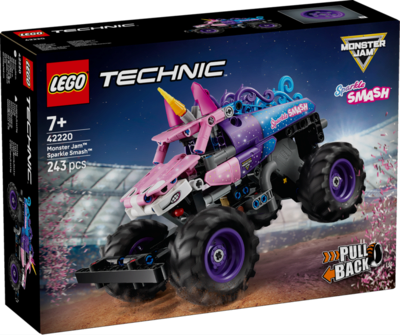 LEGO® Technic 42220 Monster Jam™ Sparkle Smash™ mit Rückziehmotor