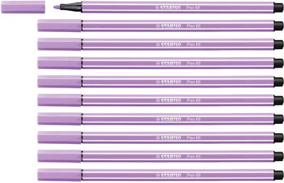STABILO 68/59 Premium-Filzstift - STABILO Pen 68 - 10er Pack - flieder