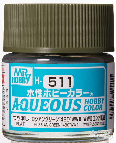 MR HOBBY - GUNZE H-511 Mr Hobby -Gunze Aqueous Hobby Colors (10 ml) Russian Green '4BO [30