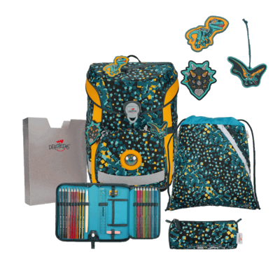 DERDIEDAS D8509184 Schulranzen-Set Dino Time ErgoFlex Easy