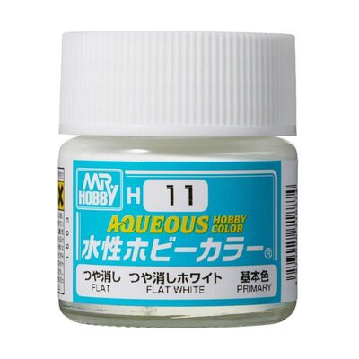 MR. HOBBY H-011 Aqueous Hobby Colors (10 ml) Flat White