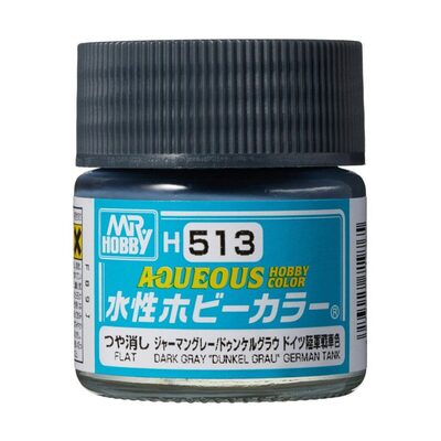 MR. HOBBY H-513 Aqueous Hobby Colors (10 ml) Dark Gray 'Dunkelgrau'