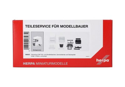 HERPA 085632 1:87 Teileservice Fahrerhaus DAF XG+ mit Windleitblechen und Dachspoiler, 2 Stück