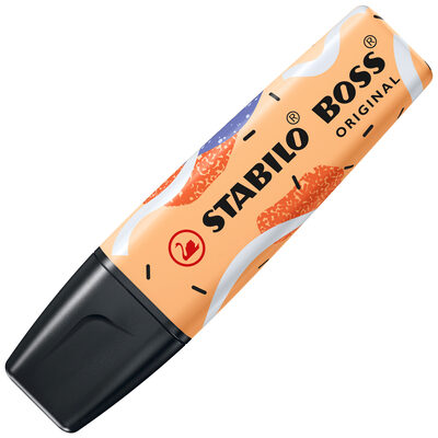 STABILO 70/125-101 Textmarker - STABILO BOSS ORIGINAL Pastel by Ju Schnee - Einzelstift - sanftes Orange