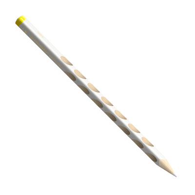 STABILO 331/100-6 Ergonomischer Buntstift für Linkshänder - STABILO EASYcolors - Einzelstift - weiß