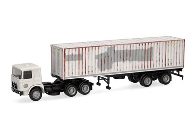 HERPA 320283 1:87 MAN F8 Container-Sattelzug 'DB' (Deutsche Bahn)
