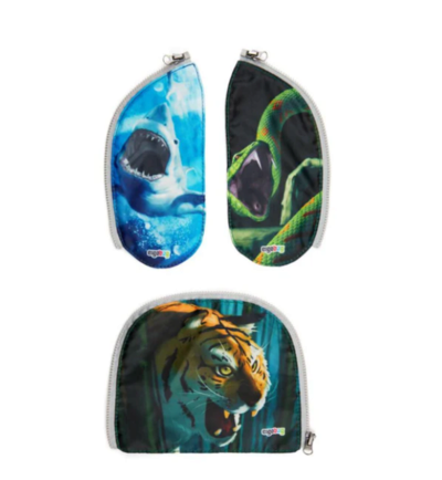 ERGOBAG 00820-00016-10 Zippies Gefährliche Tiere, mehrfarbig, 3 Stück