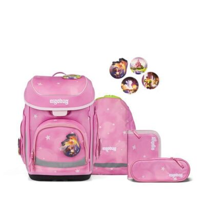 ERGOBAG 01510-90355-10 Schulranzen-Set WolkenzauBär cubo, Pink