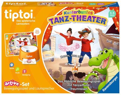 RAVENSBURGER 00122 tiptoi® Lernspiel - ACTIVE Set Kunterbuntes Tanz-Theater