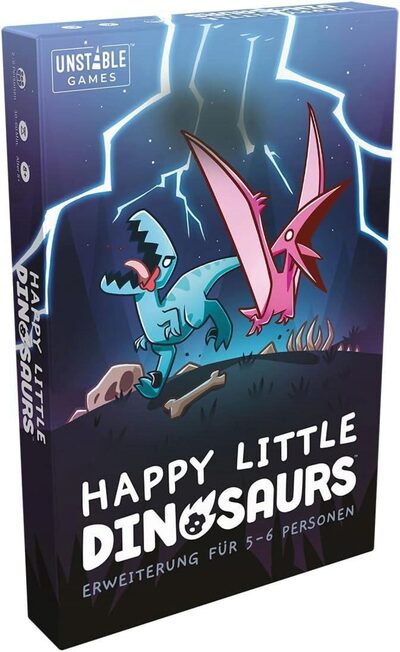 ASMODEE TTUD0010 Unstable Games Happy Little Dinosaurs - Erweiterung für 5-6 Personen