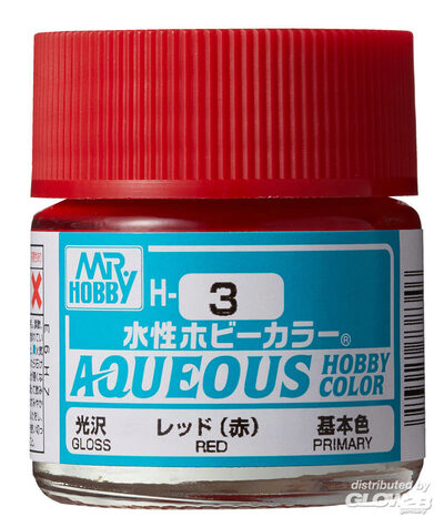 MR HOBBY - GUNZE H-003 Mr Hobby -Gunze Aqueous Hobby Colors (10 ml) Red [30