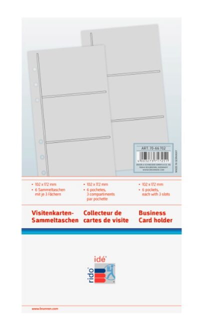 BRUNNEN 7066702 Visitenkarten-Sammeltasche Zeitplansysteme