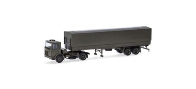 HERPA 747080 1:87 MAN F8 Planen-Sattelzug 'Bundeswehr'