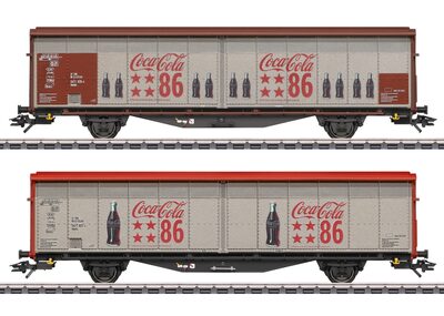MÄRKLIN 48345 H0 Schiebewandwagen-Set Hbbills, Coca-Cola® Privatwagen, Ep. VI