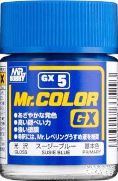 MR HOBBY - GUNZE GX-5 Mr Hobby -Gunze Mr. Color GX (18 ml) Susie Blue [30