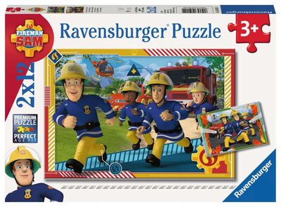 RAVENSBURGER 05015 Kinderpuzzle - Feuerwehrmann Sam, Sam und sein Team