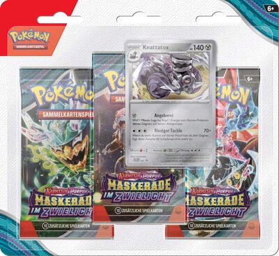 POKEMON 45881 PKM Pokémon KP06 Maskerade im Zwielicht Blister 3er-Pack - 2fach sortiert