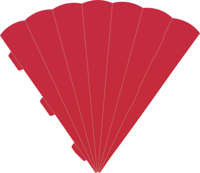 BRUNNEN 204870123 Schultüte Karton Eck 69 cm hellrot