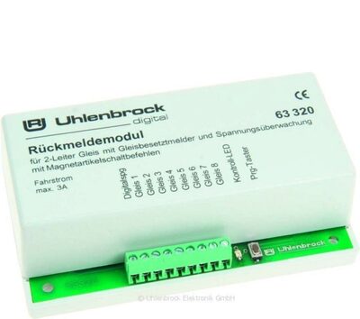 UHLENBROCK 63320 LocoNet Rückmeldemodul 2-Leiter-Gleis